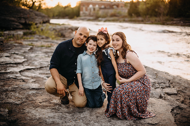 family at river  | Raleigh Family Photography