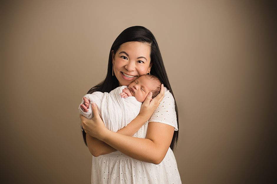 newborn baby with mom