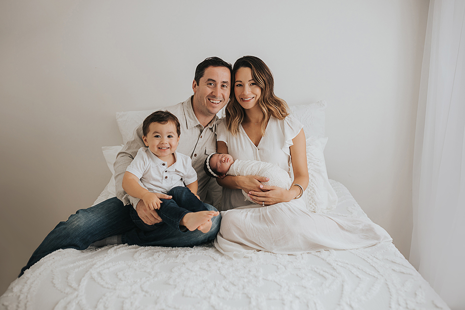 Cary newborn family photo