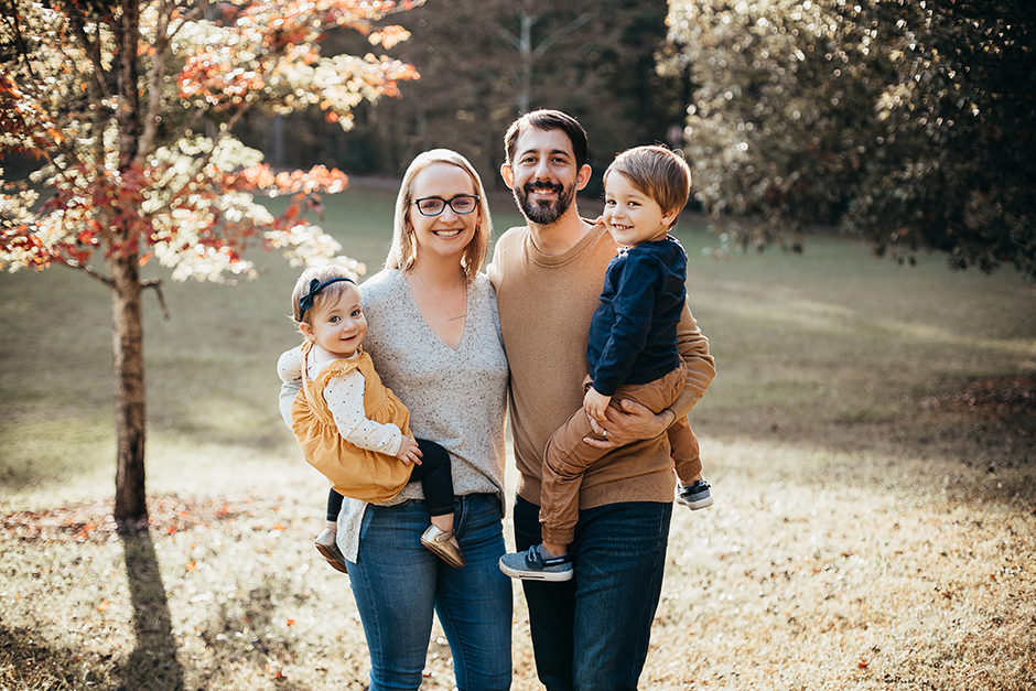 Family at crowder county park