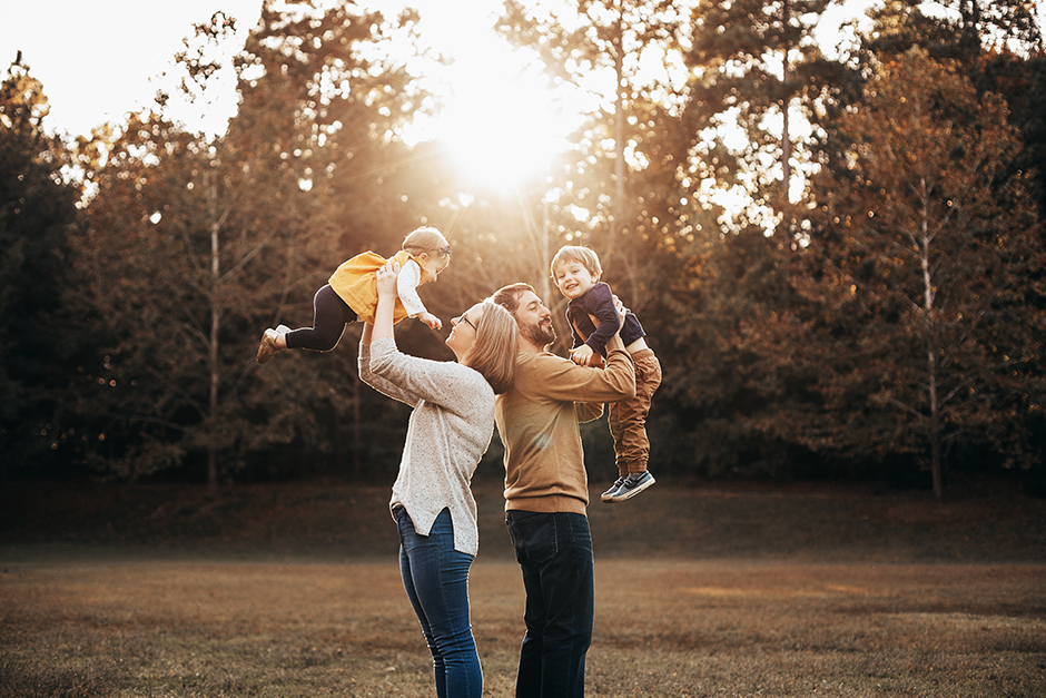 Family photography at crowder county park Apex NC