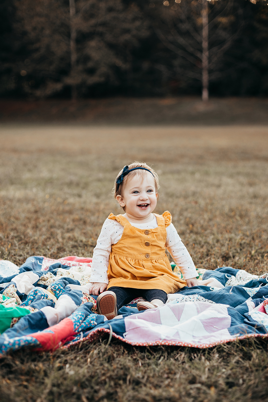 Baby on blanket photographer Cary NC