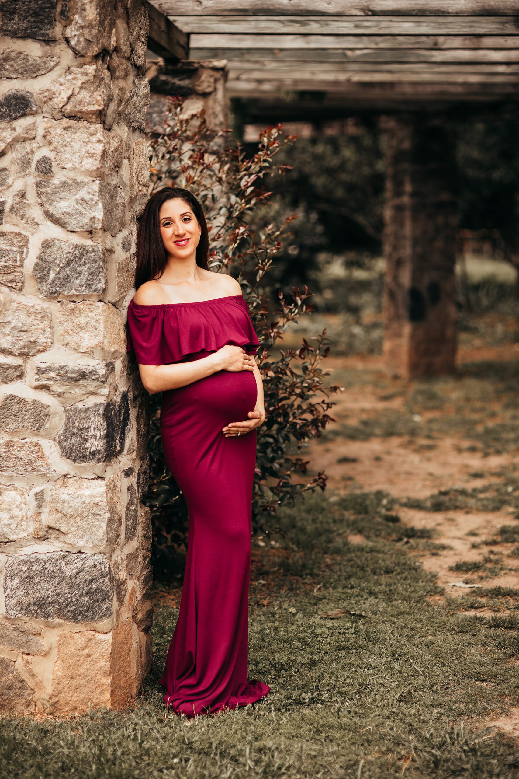 raleigh rose garden maternity pictures